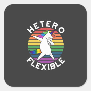 Adesivo Quadrado Hetero LGBT LGBT Lésbica Gay transexual