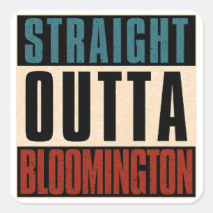 Adesivo Quadrado Hetero Outta Bloomington Indiana