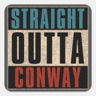 Adesivo Quadrado Hetero Outta Conway Arkansas AR