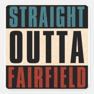 Adesivo Quadrado Hetero Outta Fairfield California CA