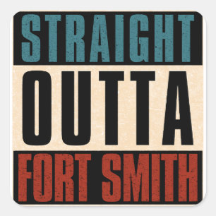 Adesivo Quadrado Hetero Outta Fort Smith Arkansas AR