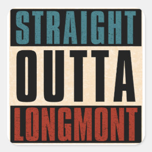 Adesivo Quadrado Hetero Outta Longmont Colorado CO
