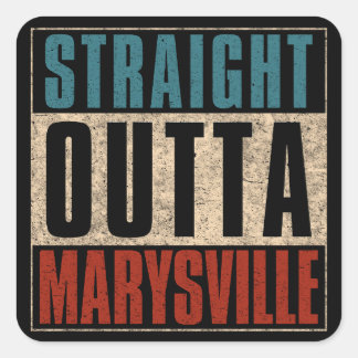 Adesivo Quadrado Hetero Outta Marysville Washington