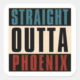 Adesivo Quadrado Hetero Outta Phoenix Arizona AZ EUA