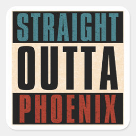 Adesivo Quadrado Hetero Outta Phoenix Arizona AZ EUA