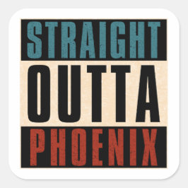 Adesivo Quadrado Hetero Outta Phoenix Arizona AZ EUA