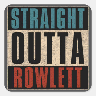 Adesivo Quadrado Hetero Outta Rowlett Texas TX