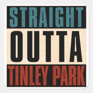 Adesivo Quadrado Hetero Outta Tinley Park Illinois IL