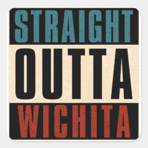 Adesivo Quadrado Hetero Outta Wichita Kansas KS