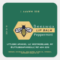 HEXAGON Beeswax Peppermint LIP BALM com ABE