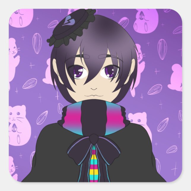 Adesivo Quadrado Hikaru Ohayashi (Frente)