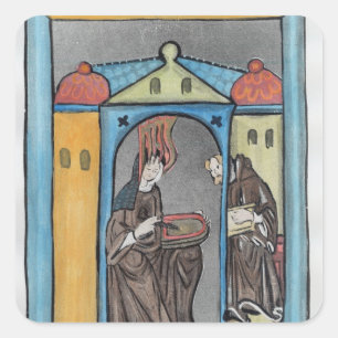 Adesivo Quadrado Hildegard de Bingen