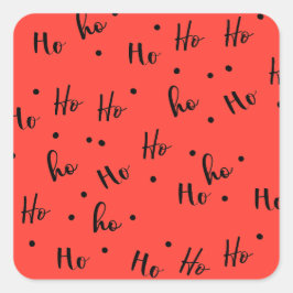 Adesivo Quadrado Ho ho ho