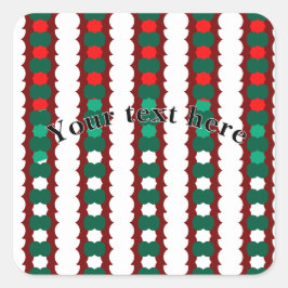 Adesivo Quadrado Holiday Postcard