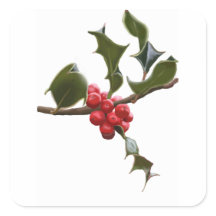 Holly Berries Sticker
