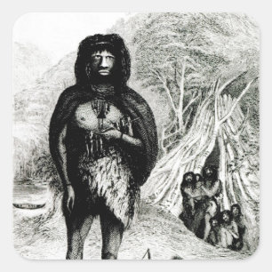 Adesivo Quadrado Homem de Fugian