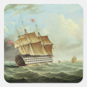 Adesivo Quadrado Homem-Guerra Britânico