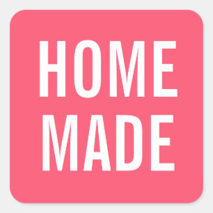 Adesivo Quadrado Homemade simples e moderada e ousada