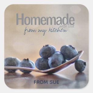 Adesivo Quadrado Homemade With Love from My Kitchen Stickers