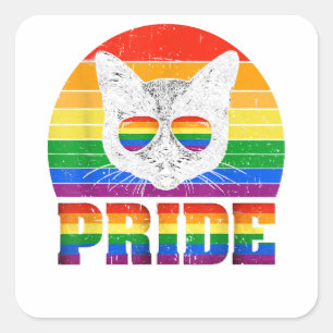 Adesivo Quadrado Homens LGBTQ, Roupas LGBT, Engraçados