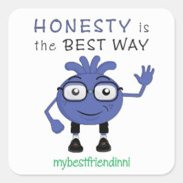Adesivo Quadrado Honestidade Sticker