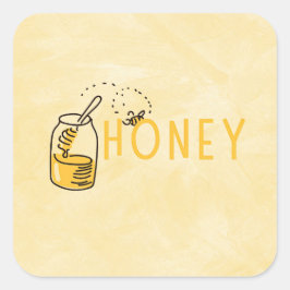 Adesivo Quadrado Honey Sticker