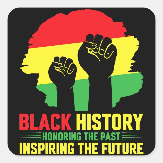 Adesivo Quadrado Honrando O Passado Inspirando O Futuro (Frente)