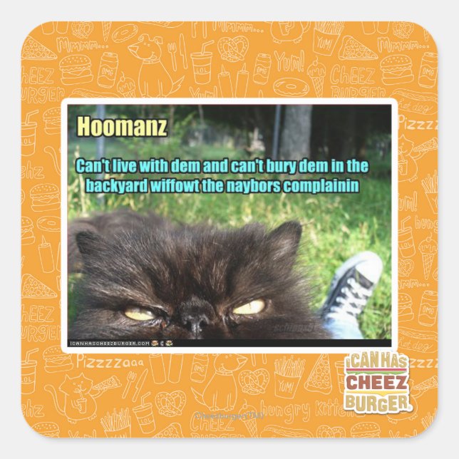 Adesivo Quadrado Hoomanz (Frente)