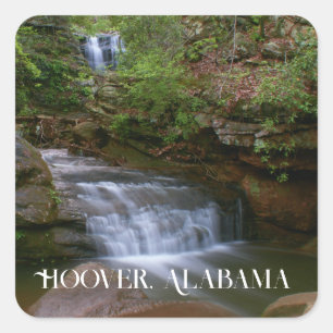 Adesivo Quadrado Hoover Alabama Placename Sticker 1