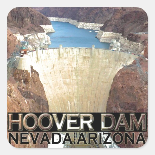 Adesivo Quadrado Hoover Dam (Frente)