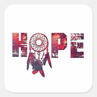 Adesivo Quadrado Hope Sticker