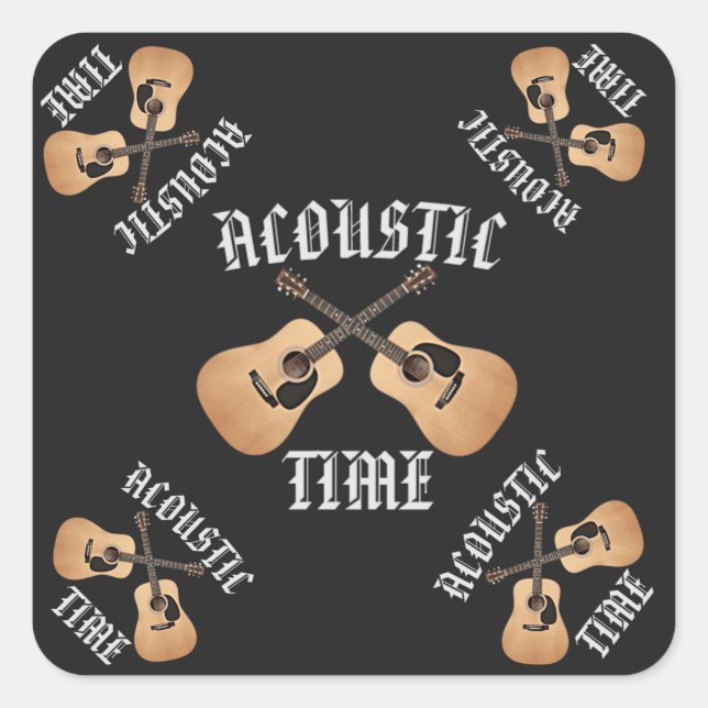 ADESIVO QUADRADO HORA ACÚSTICA (Frente)