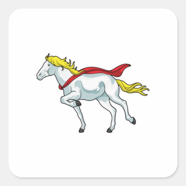 Adesivo Quadrado Horse Cape (Frente)