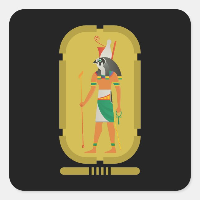 Adesivo Quadrado Horus Sky God Sticker (Frente)