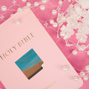 Adesivo Quadrado Hosea 2:14 KJV – Coleção Fé no Deserto