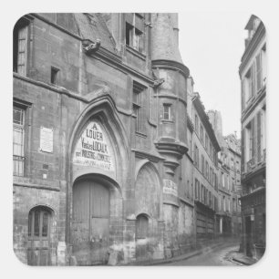 Adesivo Quadrado Hotel de Sens, século-cedo de finais do século