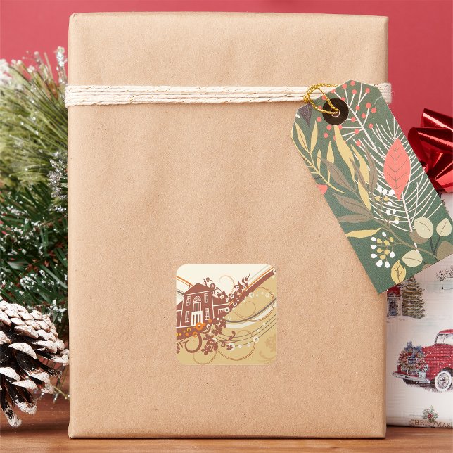 Adesivo Quadrado House Art Stickers (Criador carregado)