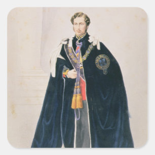 Adesivo Quadrado HRH Albert Edward, príncipe de Gales