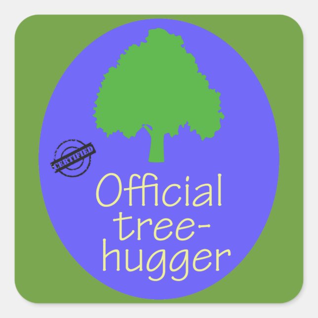 Adesivo Quadrado Hugger de Árvore Oficial (Frente)