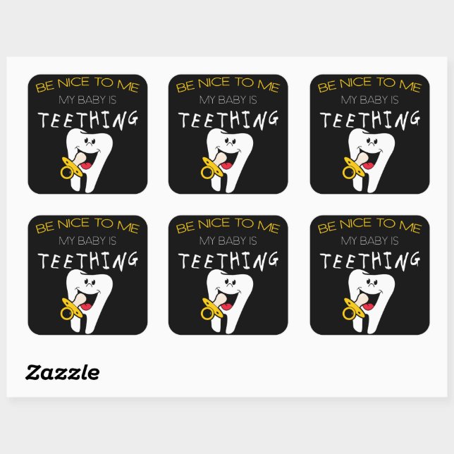 Adesivo Quadrado Humor Pai: Seja gentil comigo Meu Bebê É Teatro (Folha)