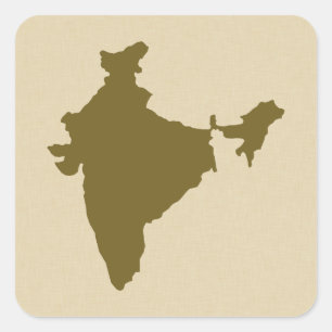Adesivo Quadrado Humores India da especiaria do caril
