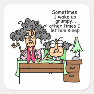 Adesivo Quadrado Humorista, Deixem-se dormir