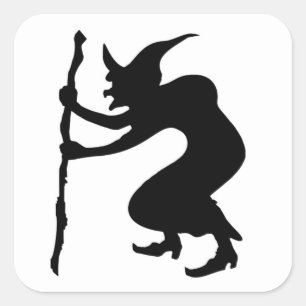 ADESIVO QUADRADO HUNCHBACK HALLOWEEN WITCH