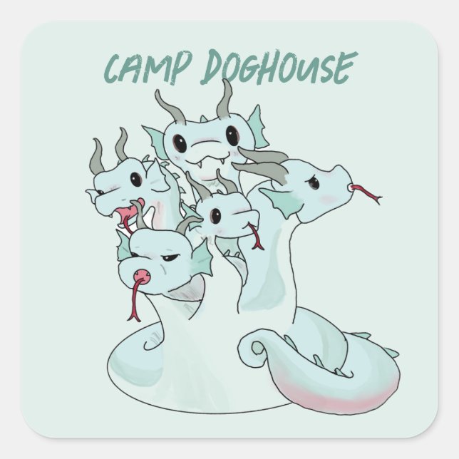 Adesivo Quadrado Hydra Sticker (Frente)