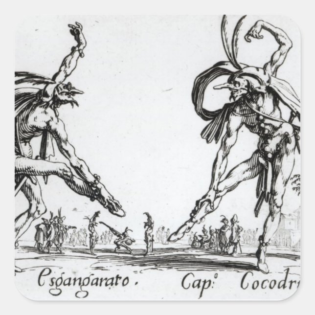 Adesivo Quadrado I Balli de Spessanei ou Le Grande Chasse (Frente)