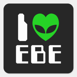 Adesivo Quadrado I EBE Alienígena