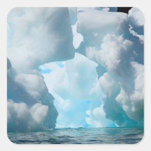 Adesivo Quadrado Icebergs fora da ponta sul da América do Sul