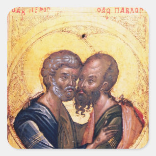 Adesivo Quadrado Ícone dos SS. Peter e Paul