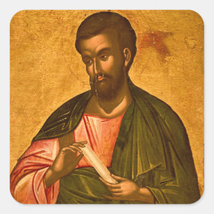 Adesivo Quadrado Ícone Ortodoxo do Apóstolo Bartolomeu (Natanael)