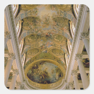 Adesivo Quadrado Ideia de Galeria do rei e do teto vaulted dep
